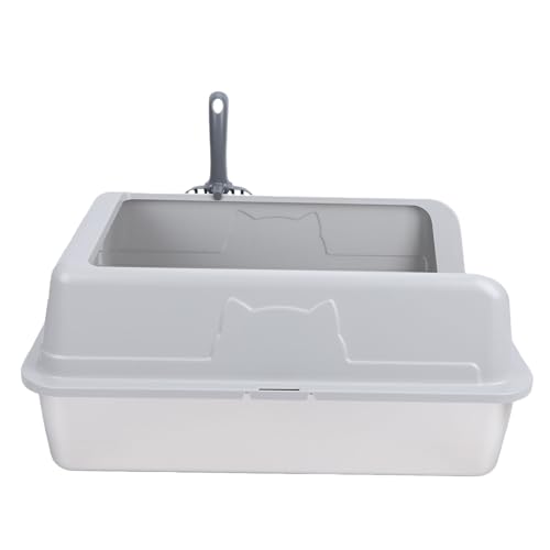 Arenero para gato extra grande de acero inoxidable con entrada superior miniatura 4
