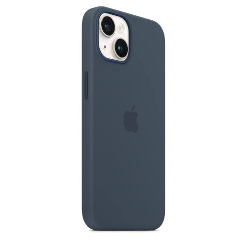 Image of Apple iPhone 14 Silicone Case with MagSafe - Storm Blue ​​​​​​​