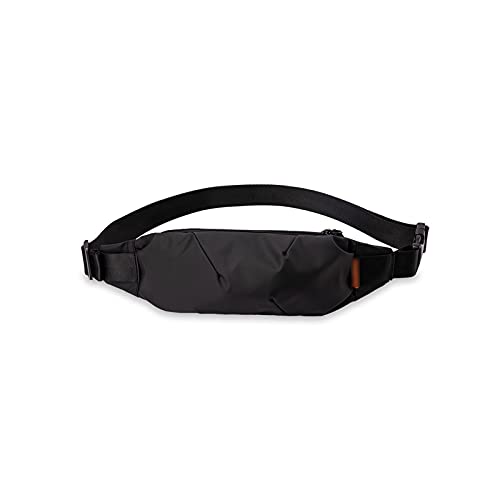 EUTYRG Gürteltasche für Herren, Gürteltasche für Teenager, Outdoor-Sport, Laufen, Radfahren, Hüfttasche, Schultergurttasche für Männer, Reisetelefon P (Schwarz)