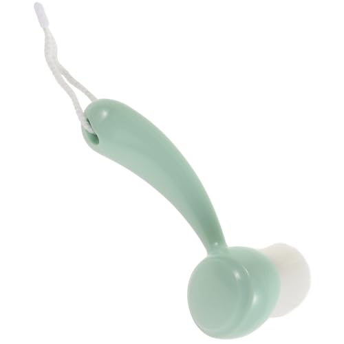 PACKOVE Cepillo De Limpieza Facial Mango Para Exfoliación y Eliminación De Puntos Negros Limpieza De Maquillaje y Cuidado Color Verde