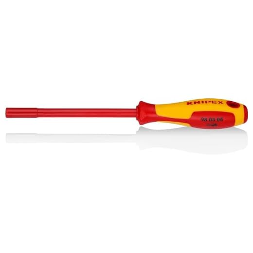 KNIPEX 98 03 04 Steckschlüssel mit Schraubendreher-Griff 230 mm