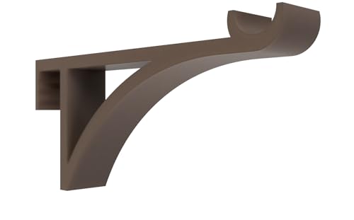 Fensterhaken für Kunststofffenster oder -türen zum Aufhängen von Blumen, Pflanzen und Dekoration | 1 Stück | Montage ohne Bohren oder kleben (Rahmenbreite: 20mm, braun)