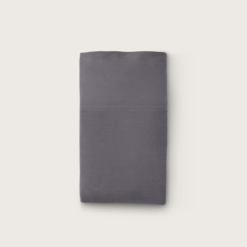 Image of Purple SoftStretch Pillowcase, Travel Size, Moisture-Wicking, Stormy Grey, Dark Grey