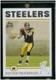 2004 Topps # 311 Ben Roethlisberger RC - Pittsburgh Steelers NFL Football Rookie Card In Display Case