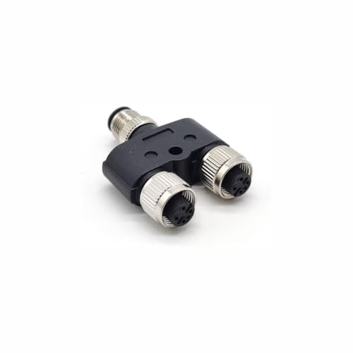 Elecbee 2pcs M12 Y Connector 4 Pin Male to Female miniatura 4