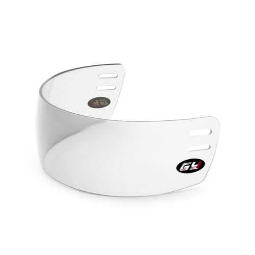 GY M1 Hockey Visor Hockey Helmet Visor Clear Adult Hockey Half Face Shield Visor Hockey Helmet Shield Anti-Scratch & Anti-Fog (Transparently)