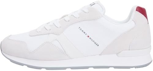 Tommy Hilfiger Maxlite Mix FM0FM05830 Low Top para Hombre, Color Blanco (Blanco), 8
