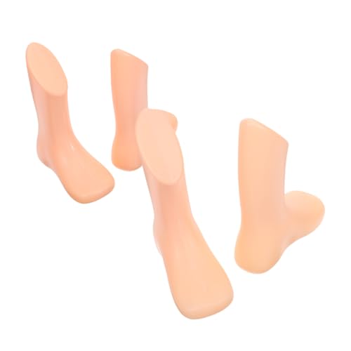 VILLCASE 4pcs Boys and Girls Foot Model Mannequin Socks Display Stand for Toddler Shoes Shop