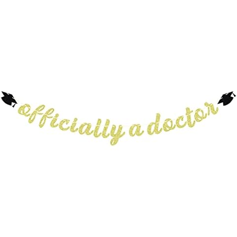 LOVELY BITON Doctor Graduation Party Decorations, Medical School Survivor, 2024, 1.97 x 1.57 inches, Paper, Glitter Banner Cover
