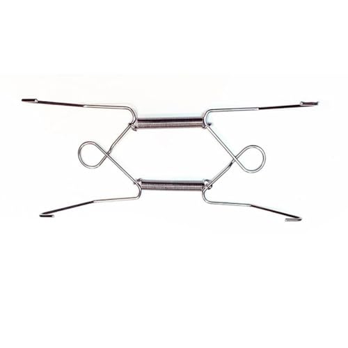 FACAIIO Cintres en fil métallique de 15,2 cm, 20,4 cm, 25,4 cm, 30,5 cm, en forme de W, affichage mural décoratif invisible à ressort, crochets réglables, 15,2 cm