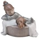NAO A Basket for Two Porcelain Figurine