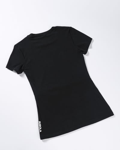 AUROLA Everyday Fitted T-Shirt for Women,Crew Neck Basic Short Sleeves T ShirtCrop Tops Modal Slim Fit Tee2