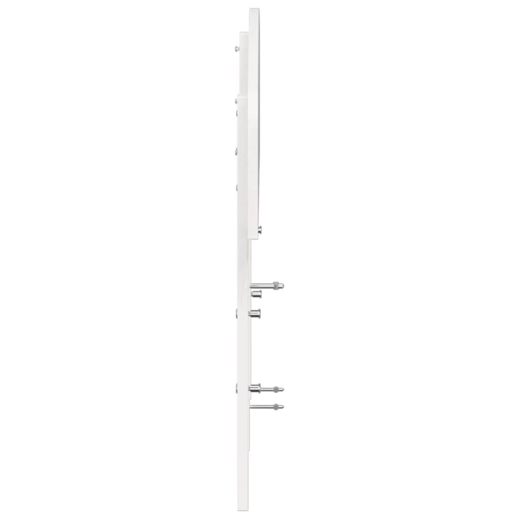 vidaXL Cabecero de Cama, Cabecera para Estructura Marco de Cama, Cabezal de Somier, Mueble para Dormitorio Hogar, Madera Maciza de Pino Blanco 200 cm
