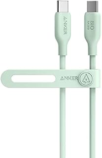 Anker 543 USB C to USB C Cable (100W 6ft), USB 2.0 Bio-Based Charging Cable for MacBook Pro 2020, iPad Pro 2020, iPad Air 4, Samsung Galaxy S21, and More (Phantom Black)