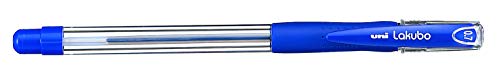 Caneta Esferográfica 0.7mm LAKNOCK SN-100, Uni-Ball, Azul, Blister c/3 unidades