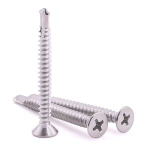#14 x 2-1/2 pulgadas tornillos autorroscantes acero inox miniatura 7
