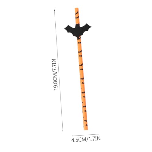 Yardwe 50 unidades pitillos de papel para Halloween miniatura 2