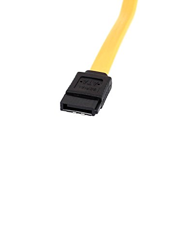 Cable de extensión SATA 7 pines macho a macho 44 cm amarillo miniatura 3