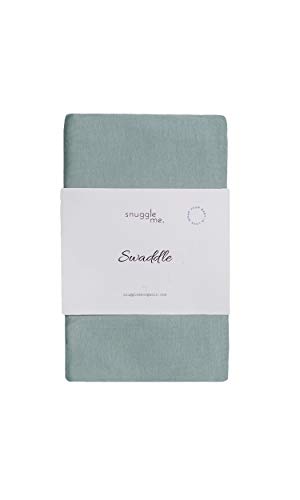 Image of snuggle me Swaddle | Organic Cotton Swaddle Blanket, Soft Stretch, 47 x 47 inches (Slate)