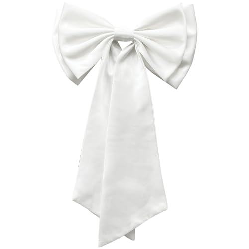 Lazo de satén blanco desmontable para vestidos de novia y fiesta elegantes