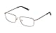 FILA Quadratisch Edelstahl Brillen in Glänzendes Roségold mit Schwarzen Teilen für Unisex, Brille mit Sehstärke, optional mit Sonnenbrillen tönung oder Blaulichtfilter (Modell VFI545L)