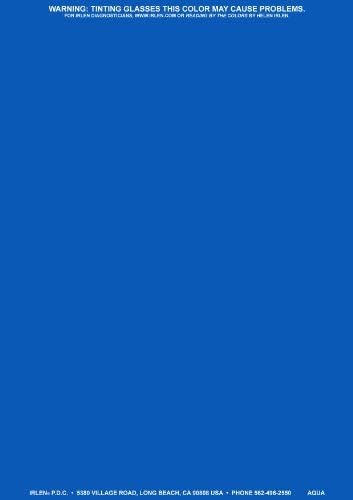 Irlen Aqua Blue Coloured Overlay 9" x 12" - Genuine Irlen Institute Overlays