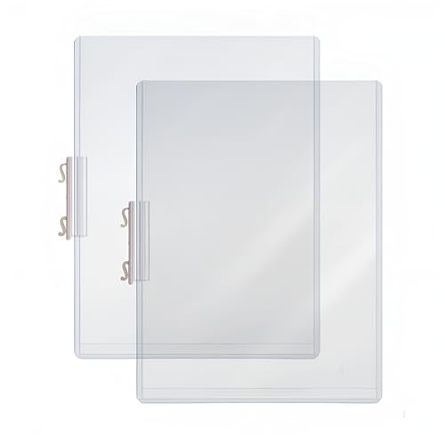 Warehouse Rack Sign Kit, Large 2-Piece Kit (2 Grippers +
