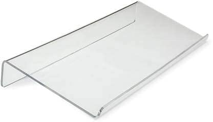 Anistuff Acrylic Keyboard Stand for Office Desk, 4mm Thickness Acrylic Riser Ticker Than Others, Ergonomic Tilted Computer Holder Home Table with Scratch-Free Protection