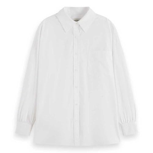 Scotch & Soda Regular-Fit Girlfriend Shirt, Maglietta, Donna, Shirting Blue, 42