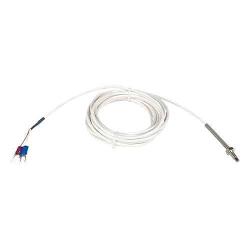 Sensor RTD PT100 M6 Clase A FTARB02 con cable FEP de 5 metros para control térmico de tornillo 1