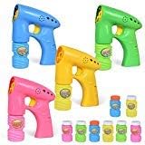 FUN LITTLE TOYS 4PCs Bubble Gun Toy
