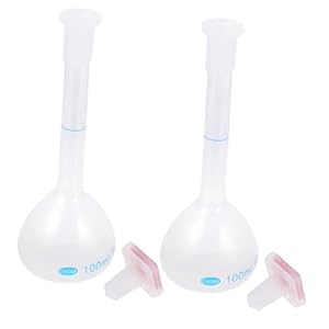 PLAFOPE 2St fluorierte Laborflaschen mit Messskala