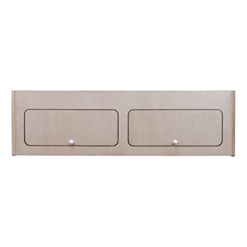 Armoire de Rangement en MDF Placard à Nourriture Accessoires de Cusine Vaisselle - 120cm x 35cm x...