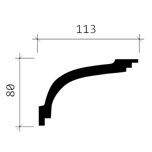Corniche flexible 150170F Profhome en polyuréthane moulé de 200 cm - 5