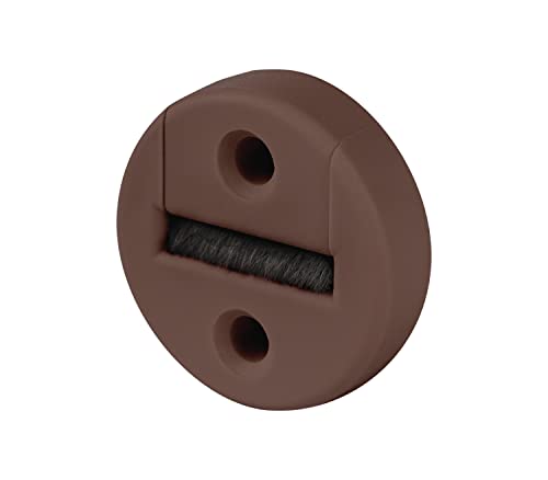 BAUHELD® Surface-Mounted Roller Shutter Belt Guide [Pack of 5],Maxi Belt Guide with Brush Seal [Made in Germany],Suitable for Roller Shutter Belt 23 mm [Round],Two Piece with Hole Spacing 25 mm,Brown