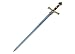 Medievaldepot King Solomon Great Sword Red - Stainless Steel Blade, Display Plaque, 51