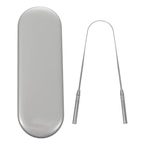 DOITOOL Tongschraper met reiskoffer mondverzorging tongschrapers hygiëne ontdoen van en slechte adem voor volwassenen en…