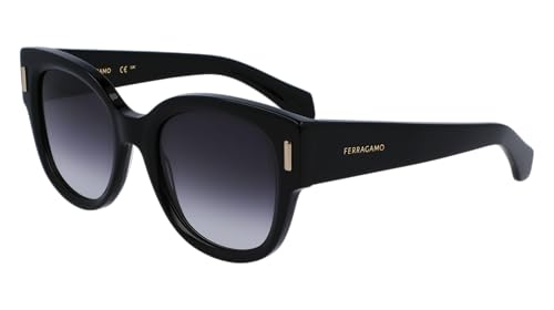 Image of Salvatore Ferragamo SF2007S 001 Black Sunglasses Woman Acetato, Tea Cup, 51