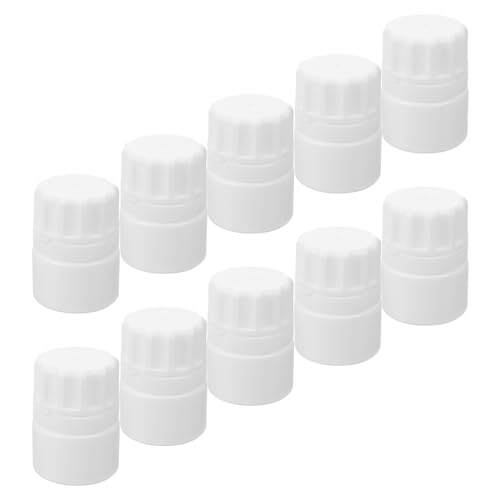 Mipcase 10 pezzi Bottiglie Portapillole Spesse in Plastica Leggera Contenitori Compatti e Portatili per Farmaci Bottiglie Resistenti per Compresse da Viaggio