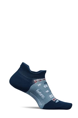 Image of Feetures Elite Light Cushion No Show Tab Sock Wave