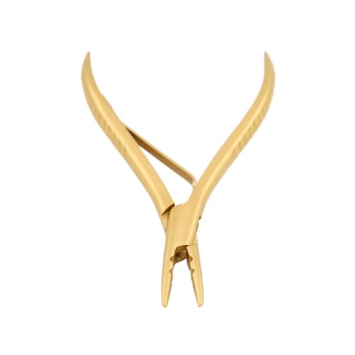Alicates de extensión de cabello en acero inoxidable negro para peluquería 5