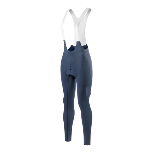 GIYXHU Culotte con Tirantes para Ciclismo Pantalones Cortos con Pechera for Ciclismo for Mujer, Pantalones de for Bicicleta Carretera(Grey Bib Pants,L)