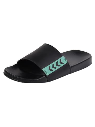 Image of hummel CHUNK MEN SLIDERS Comfortable Cushioned Sole Arch Support Durable Lightweight Flexible Trendy Style Flip flops and Slippers Slides for Men Daily use Chappal