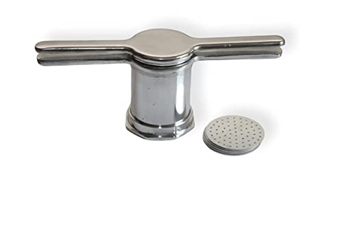 Image of Subaa Aluminium Food Masher | Idiyappam Sev Sancha Maker | Traditional Murukku Chakli Press Machine | Heavy Duty Manual | Stainless Steel Handle