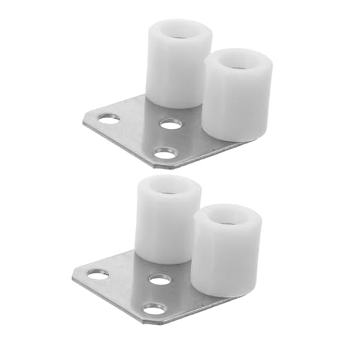LIFKOME 2pcs Sliding Barn Door Guide Roller Electric Roller Shutter Floor Guide Wheels for Smooth Design Easy Installation for Glass Furniture Hardware