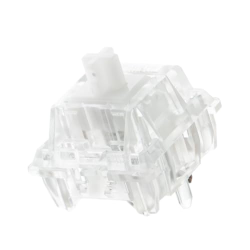 EPOMAKER Silent Mechanical Keyboard Switches Set - 35 Pieces Factory Pre-Lubed, 5-Pin Linear/Tactile Switches for Custom Mechanical Keyboards (Crystal(Tactile Silent))