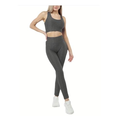 Ensemble legging taille haute texturé pour le sport féminin