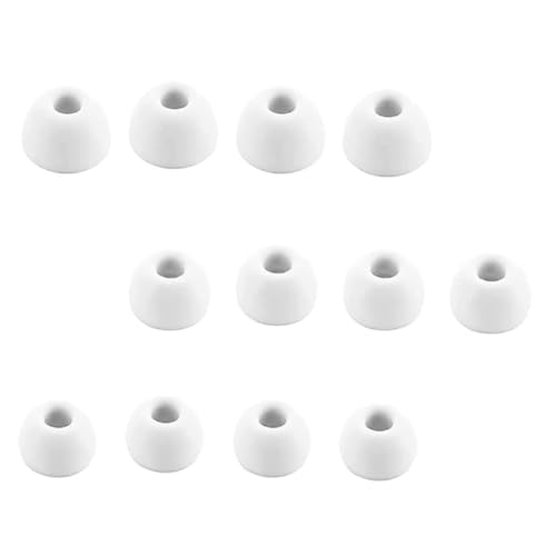 Replacement Silicone Ear Tips for an ker Sound core Life A1, P3, P3i, Space A40, Replacement Earbuds, 6 Pairs S/M/L(White, Boxed) 713w6p