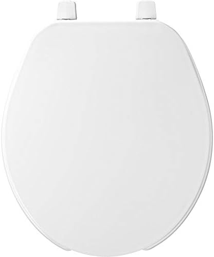 75 000 Commercial Open Front Toilet Seat with Cover, ROUND, Plastic, White
