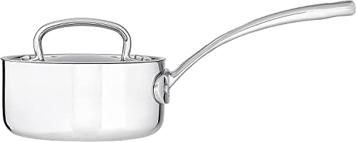 Cuisinart French Classic Tri-Ply Stainless 1-Quart Saucepan with Cover,Silver